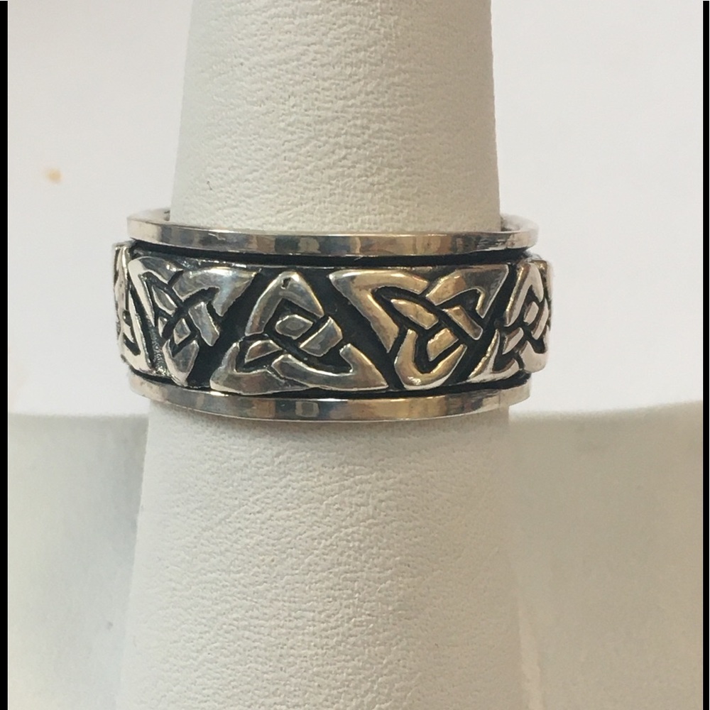 Celtic Design Sterling Silver Ring